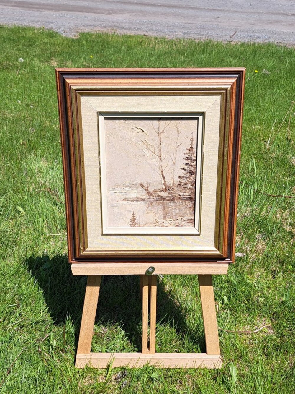 Canadian Winter Scene Painting By Varga